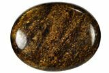 Polished Bronzite Pocket Stone - 1.8" Size - Photo 3